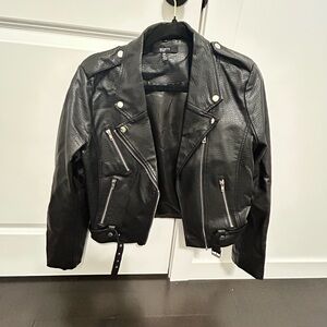 Brunette The Label Black Leather Jacket